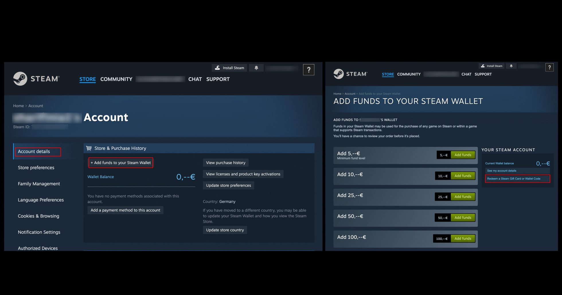 آموزش ریدیم کردن گیفت کارت استیم