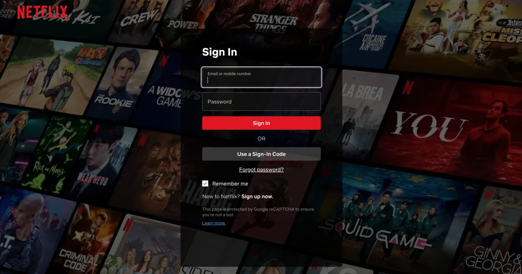 Redeem Netflix Gift Card