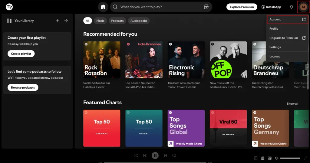 آموزش ساخت اکانت اسپاتیفای Spotify